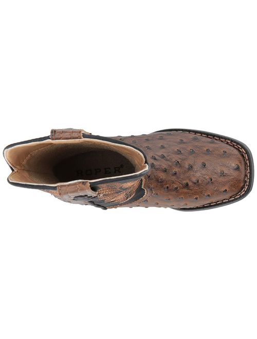 Roper Jed Kids Boys Brown Faux Leather Cowboy Boots 12