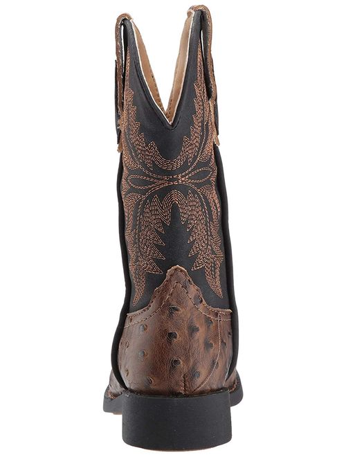 Roper Jed Kids Boys Brown Faux Leather Cowboy Boots 12