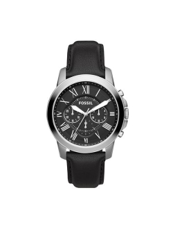 Men's Grant Leather Chronograph Watch (Style: FS4735IE)