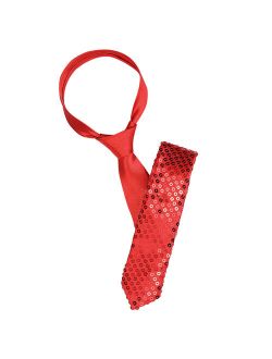 1 Pcs Sequined Shiny Ties Costumes Neckwear on Show For Men Women