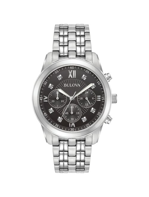 Bulova Men's Diamond Accent Chronograph Watch 96D136