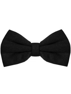Bow Tie for Men Ties Mens Pre Tied Formal Tuxedo Bowtie for Adults & Children, Black