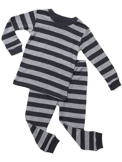 Striped Kids & Toddler Boys Pajamas 2 Piece Pjs Set 100% Cotton Sleepwear (Toddler-14 Years)