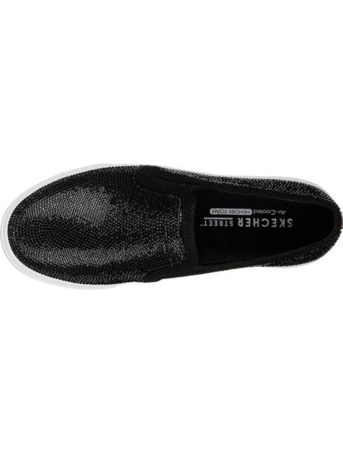 Skechers Women's Goldie-FLASHOW Sneaker, Black, 6.5 M US