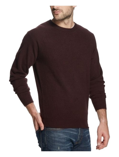 Mens Sweater Burgundy Pullover Crewneck 3XL