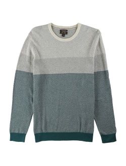 Mens Colorblocked Supima Pullover Sweater