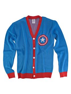 Captain America Button Up Cardigan Sweater | 2XL