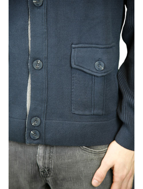 CCC Canterbury of New Zealand Mood Indigo Button up Cardigan Sweater Sz XL