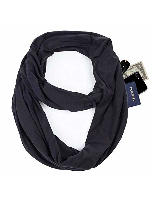 Infinity Scarf For Women Ladies Girls, Loop Jersey Scarf Wrap For All Seasons, Various Solid Colors And Plaids To Choose