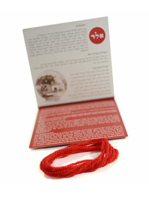 The Original Kabbalah Red String Bracelet from Israel - Red String Bracelet Pack 60 Inch Red String for up to 7 Evil Eye Protection Bracelets - Prayer, Blessing & Instruc