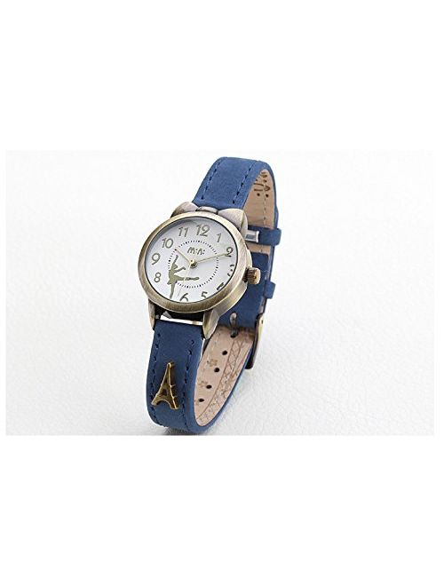 Soft Leather Strap Girl's Students Quartz Wrist Watches for Female Cute Bowknot Case
