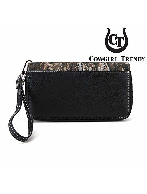 Western Style Camouflage Concealed Carry Purse Buckle Country Studs Women Handbag Shoulder Bag Wallet Set
