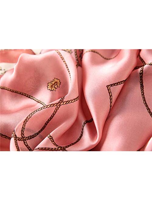 K-ELewon Silk Feeling Scarf Fashion Scarves Long Lightweight Sunscreen Shawls for Women