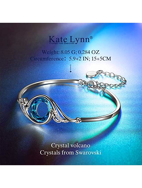 Kate Lynn Nirvana of Phoenix Mother's Day Jewelry Gifts for Her Gifts for Women Bracelets for Women, Crystals from Swarovski with an Elegant Jewelry Box, Soft Cloth