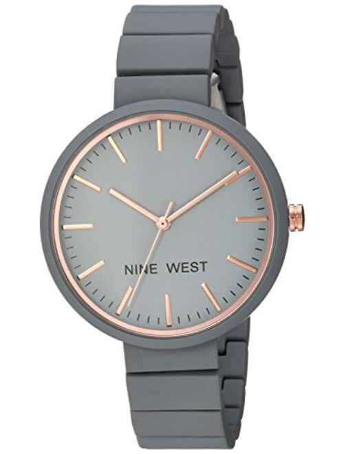 Nine West Women's NW/2012 Rubberized Bracelet Watch