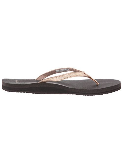Sanuk Women's Yoga Joy Metallic Flip-Flop