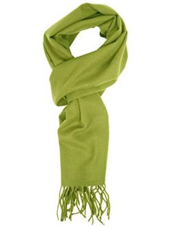 Unisex Warm Soft Cashmere Feel Solid Color Fall Winter Scarf