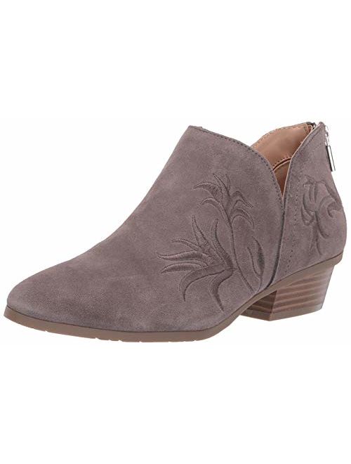 Kenneth Cole REACTION Women's Side Gig Tonal Embroidered Ankle Bootie Boot