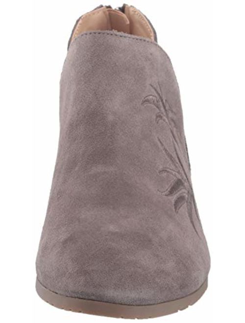 Kenneth Cole REACTION Women's Side Gig Tonal Embroidered Ankle Bootie Boot