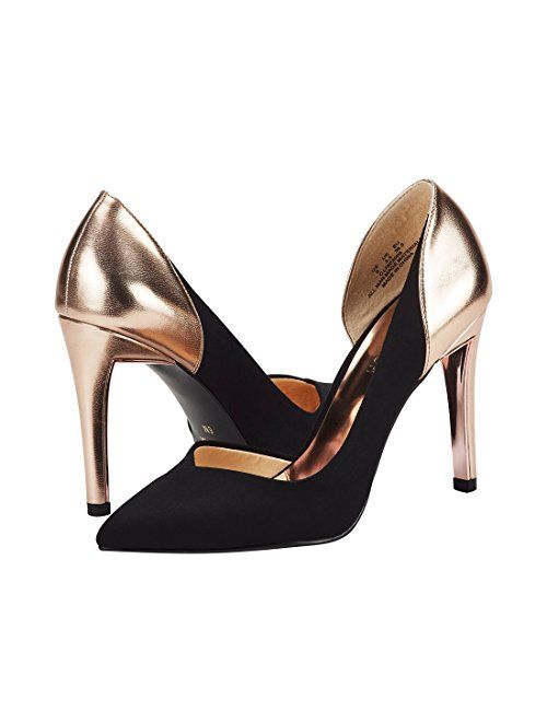 JENN ARDOR Stiletto High Heel Pointed Closed Toe Slip On Dress Party Wedding Evening Pumps Shoes for Women