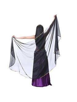 AvaCostume Chiffon Solid Color Dance Veils Belly Scarves