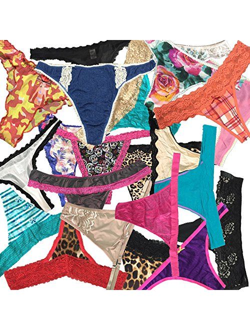 EMBEK Variety of Womens Underwear Pack T-Back Thong Bikini Hipster Briefs Cotton Lace Panties