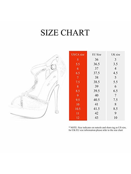 DREAM PAIRS Women's Swan-16 High Heel Fashion Stilettos Peep Toe Pump Heeled Sandals