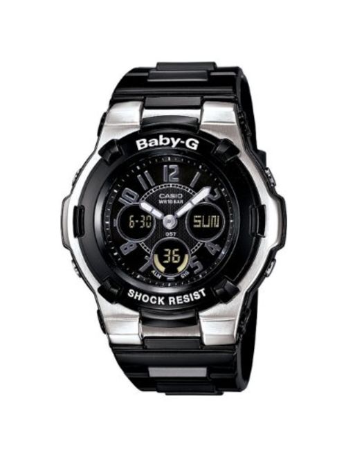 Casio Women's BGA110-1B2 Baby-G Shock Resistant Black Multi-Function Sport Watch
