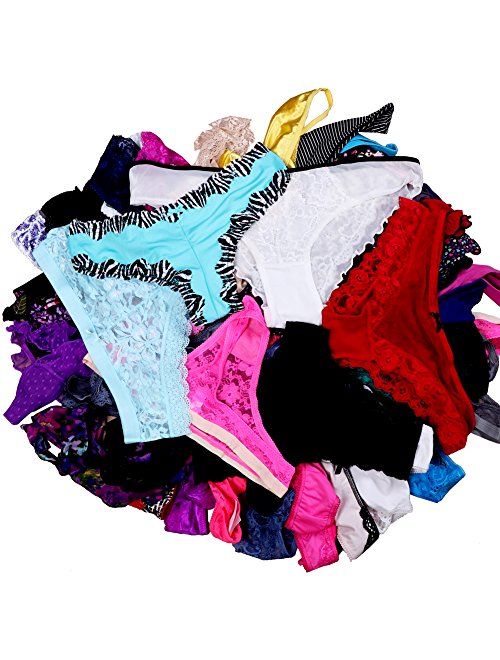 UWOCEKA Sexy Underwear, Kinds of Women T-Back Thong G-String Underpants Sexy Lacy Panties