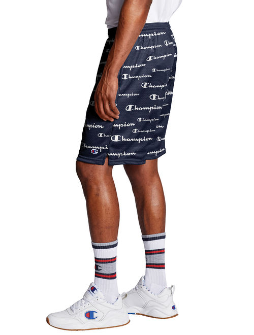 Champion Men's Classic Printed Mesh Short, up to Size 2XL