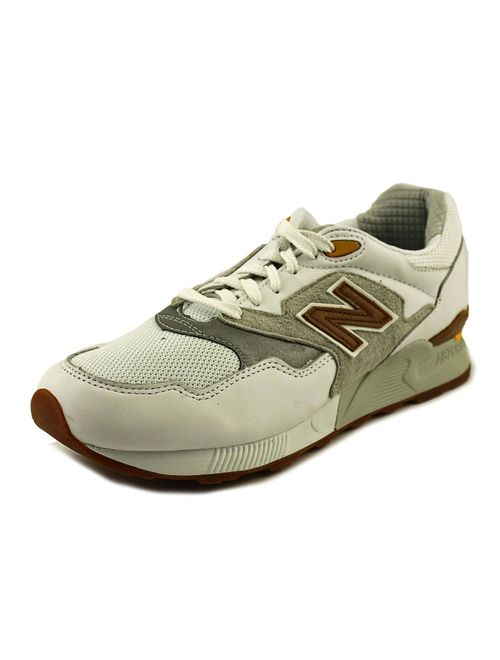 New Balance Mens 878 Leather Classics Athletic Shoes White 8 Medium (D)