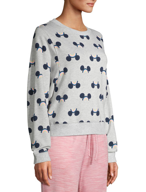Disney Mickey Women's and Women's Plus Long Sleeve Sleep Top