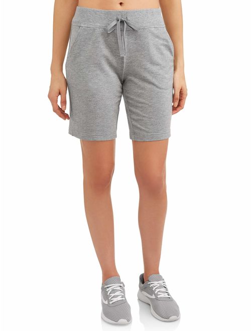 Athletic Works Women's Athleisure French Terry Bermuda Shorts
