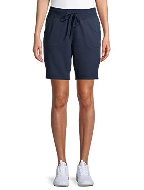 Athletic Works Women's Athleisure 7" Bermuda with Pockets and Side Vents