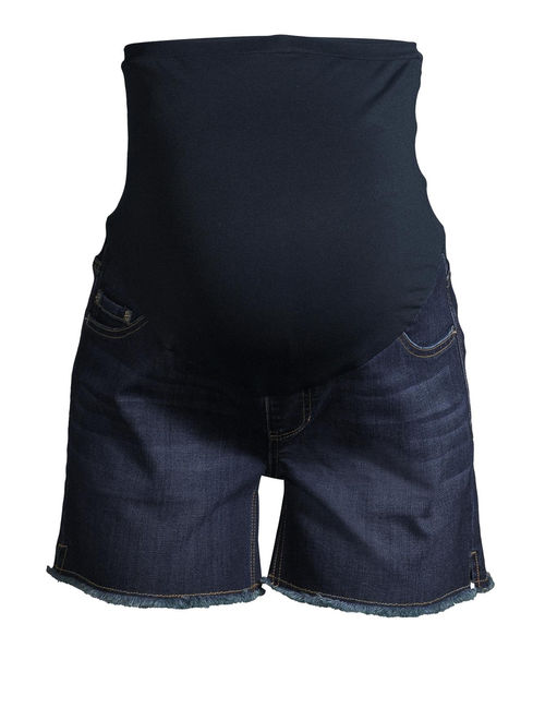 Time and Tru Maternity Cutoff Jean Shorts - Available in Plus Sizes