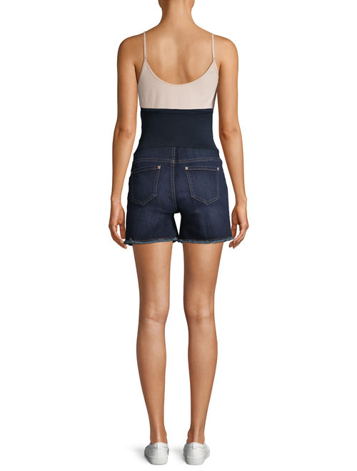 Time and Tru Maternity Cutoff Jean Shorts - Available in Plus Sizes