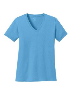 Port & Company Womens V-Neck Fashion T-Shirts