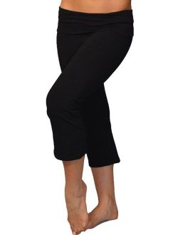 Plus Size CAPRI Yoga Pants - X-Large (12-14) / Black
