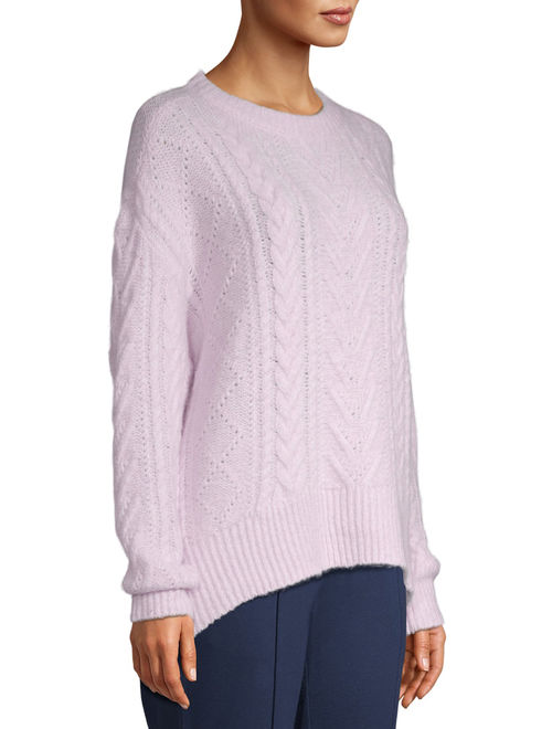 Time and Tru Pointelle Pullover Women's