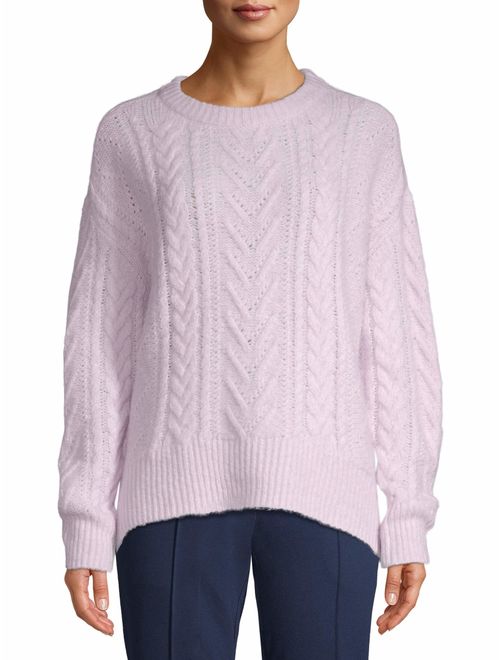 Time and Tru Pointelle Pullover Women's