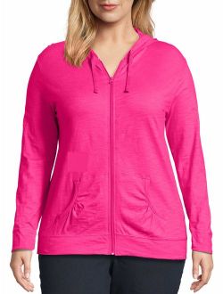 Women's Plus Size Slub Jersey Hoodie