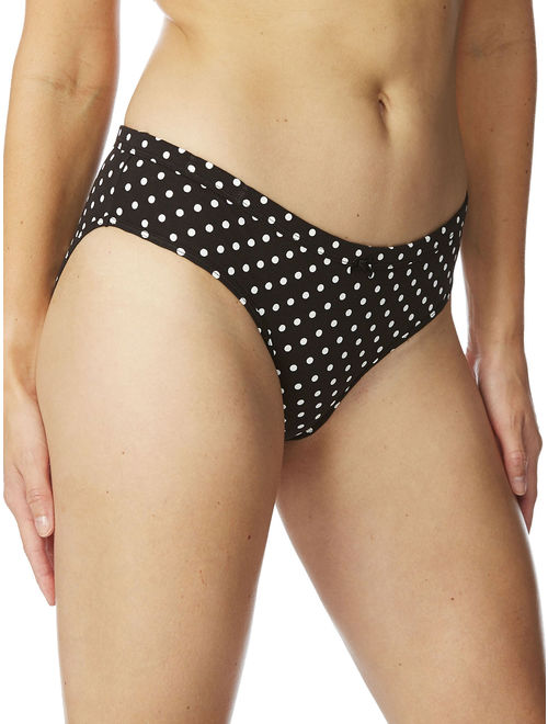 No Boundaries Women's Cotton Spandex Bikini Panties, 5-Pack
