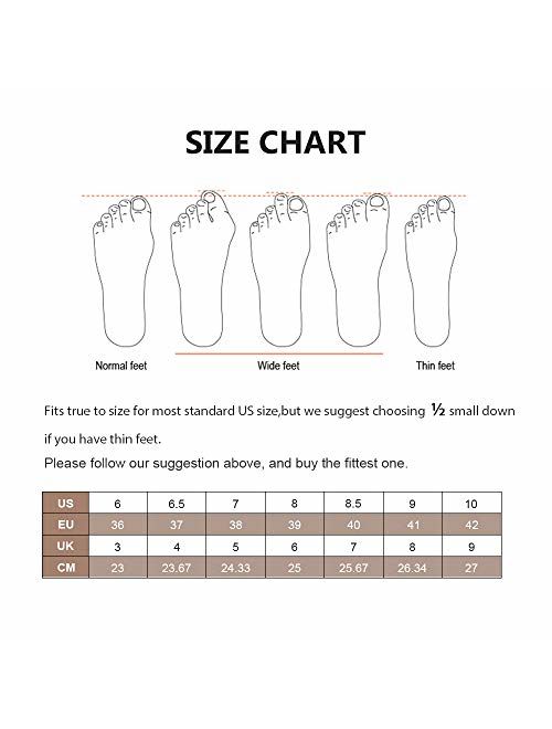 JENN ARDOR Womens Fashion Sneakers Canvas Shoes High Top Lace-up Classic Casual Flat Walking Shoes