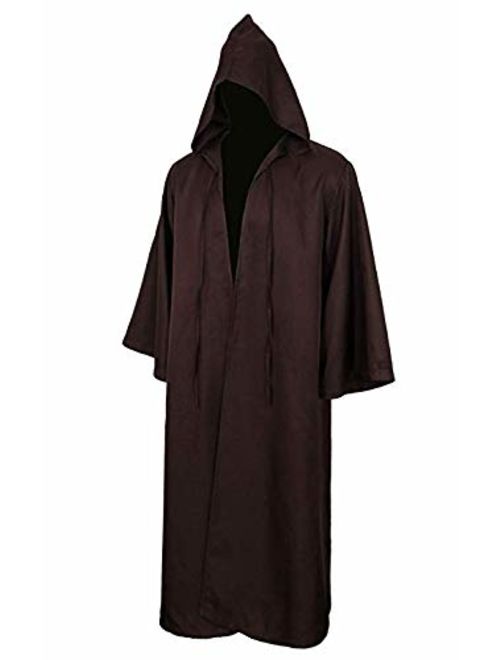 Cos2be Medieval Priest Monk Robe-Hooded Cap Cloak