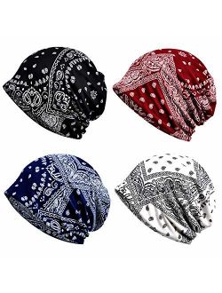 Cotton Fashion Beanies Chemo Caps Cancer Headwear Skull Cap Knitted hat Scarf for Women