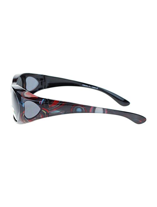 Womens Glare Blocking Polarized Lens 60mm Fit Over Oval Sunglasses