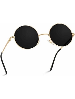 New Retro Vintage Lennon Inspired Round Metal Small Circle Sunglasses