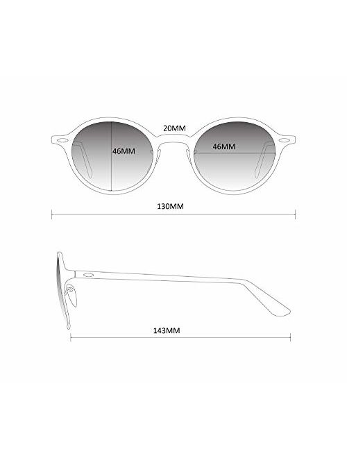 New Retro Vintage Lennon Inspired Round Metal Small Circle Sunglasses