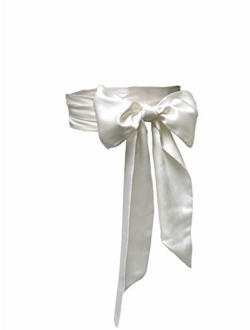 AIMECHA Special Occasion Dress sash bridal belts wedding sash 4'' Wide Double Side