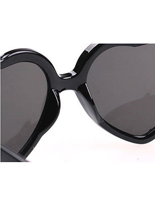 Armear Women Fashion Oversized Heart Shaped Retro Sunglasses Cute Eyewear UV400